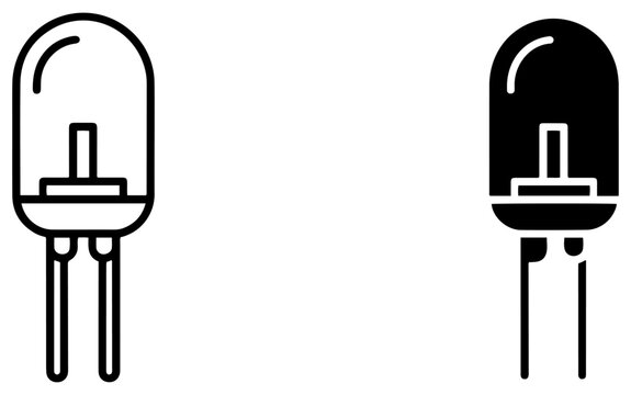 led light emitting diode icon