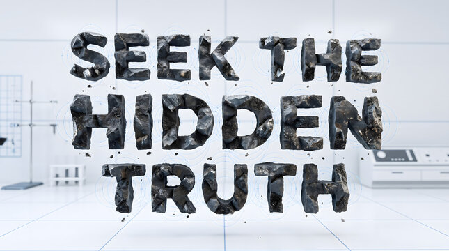 Seek The Hidden Truth Magnetic Stone Text