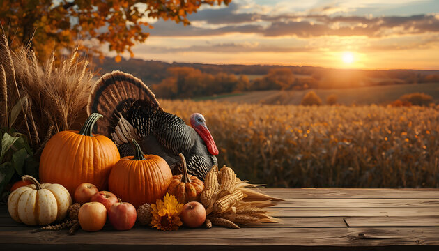 thanksgiving background  with text space 