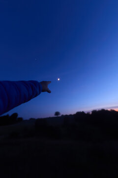 Amateur astronomer observing stars, planets and other celestial objects.