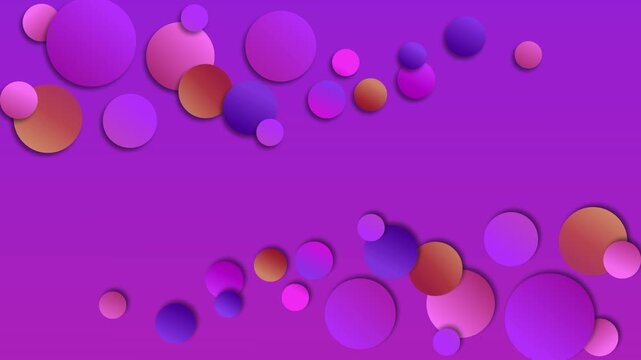 Abstract background with layered 3d circles modern minimal design animation