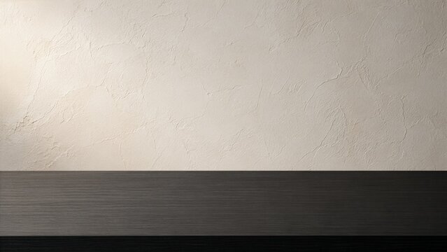 Elevated view Japanese background with washi wall black urushi