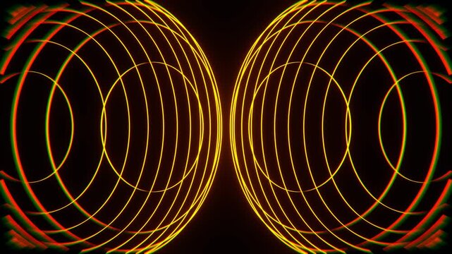 Orange Endless Underrated Path Background VJ Loop in 4K
