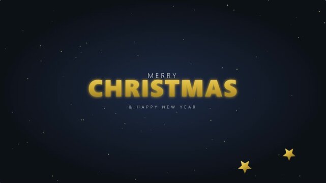 Animated Festive Christmas Holiday Background Snow Tree Greeting Motion Graphic Motion Graphic Loop Featuring Modern Design Elements for Digital Media and Corporate Presentations