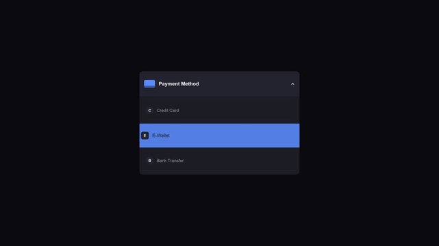 Software interface showing folder navigation in dark mode
