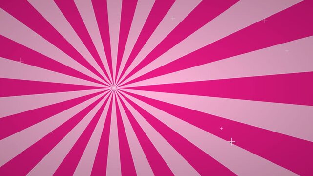 Animated Comic Book Style Sunburst Retro Pop Art Background Animation Motion Graphic Loop Featuring Modern Design Elements for Digital Media and Corporate Presentations