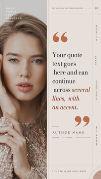Editorial Quote Titles Vertical Side by Side