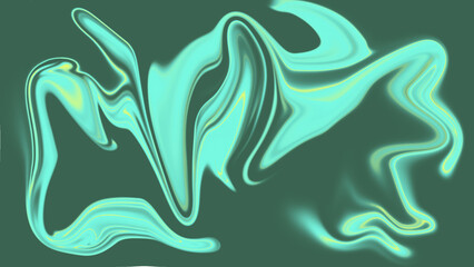 Mint Green Abstract Liquid Marble Swirl Fluid Pattern Background for Modern Design © SyedAusaf