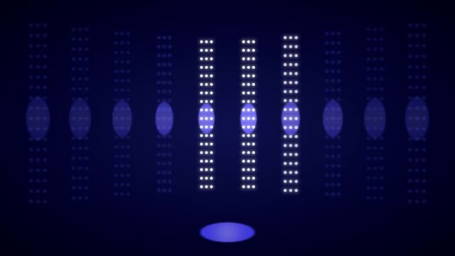Animated Neon Glowing Geometric Lines Tunnel Cyber Grid Motion Graphic Motion Graphic Loop Featuring Modern Design Elements for Digital Media and Corporate Presentations