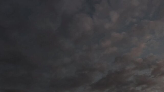 Beautiful cirrocumulus clouds moving in the sky