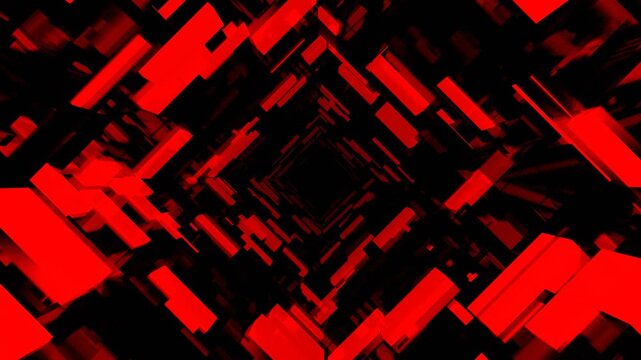 Red and White Glitch Portal Background VJ Loop in 4K