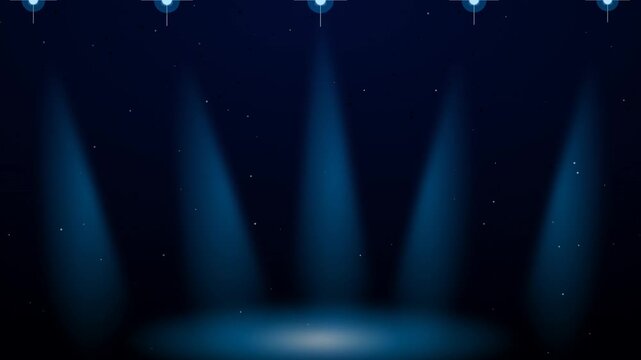 Animated Spotlight Stage Lighting Concert Event Spotlight Motion Graphic Motion Graphic Loop Featuring Modern Design Elements for Digital Media and Corporate Presentations