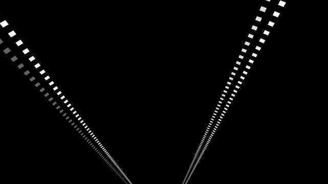 White Neon Squares Flicker Background VJ Loop in 4K