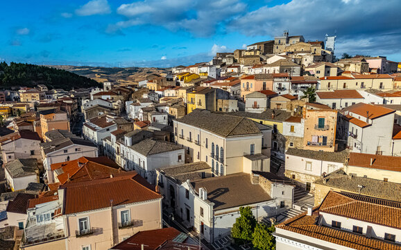 Aerial view of Candela in the Province of Foggia, Apulia, Italy