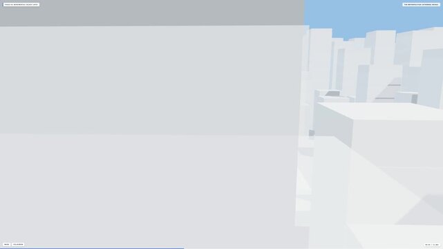 Abstract 3D Rendering of a Minimalist White City Urban Landscape Gemini Code Digital Architecture