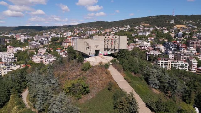 Park-Monument of the Bulgarian-Soviet Friendship in Varna, aerial view