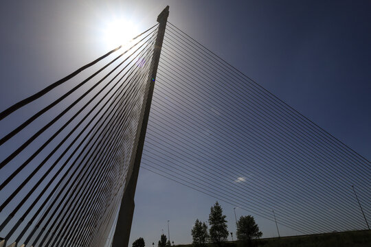 Structure of The Castilla La Mancha Bridge in Talavera de la Reina city