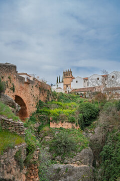 Puente Viejo, an incredible architectural structure in Ronda built in 1616, Spain