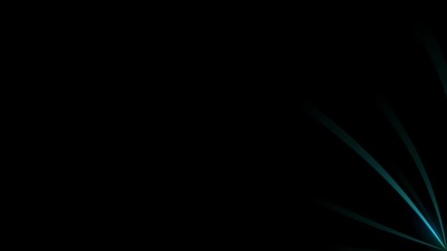 Curved neon ribbons with shifting rainbow gradient sweep across a dark scene. Stylish abstract looped video for fashion, music, and high-energy digital visuals.
