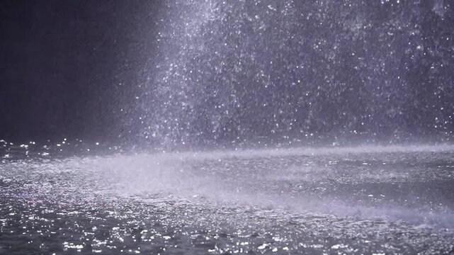 激しく降る雨