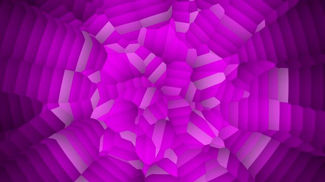 Abstract 3D Geometric Crystal Tunnel Loop