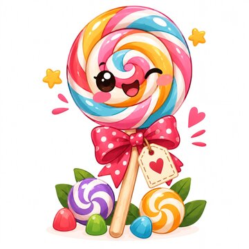 girl with lollipop