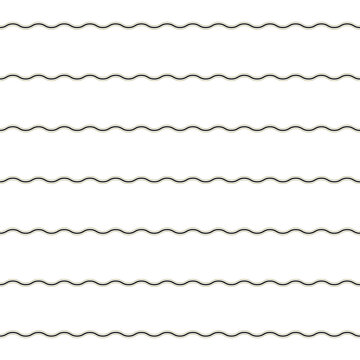 Black and beige elegant wavy horizontal lines seamless pattern classic retro textile fabric wallpaper vector illustratio