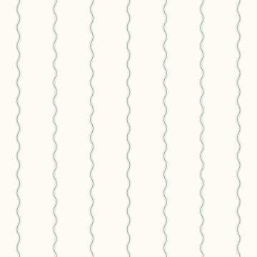 Soft light green wavy vertical lines seamless pattern minimalist organic texture textile fabric wallpaper vector illustr