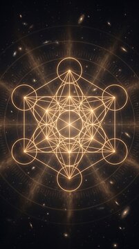 Metatron Cube in Sacred Geometry.
