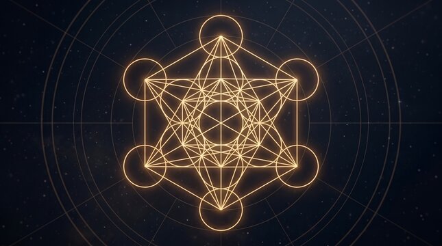 Metatron Cube in Sacred Geometry.