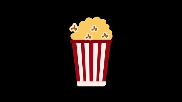 illustration of a popcorn bucket