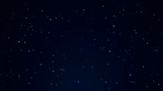 Cinematic night sky with twinkling stars stock footage