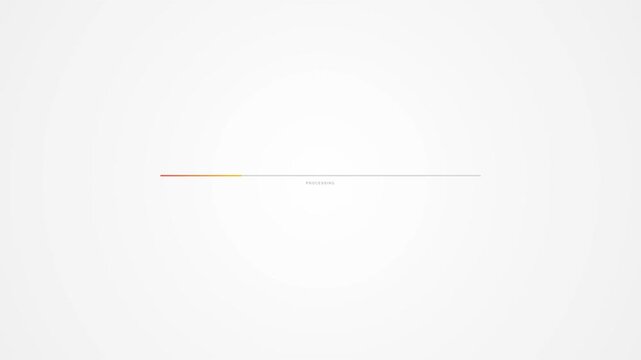 Processing Bar Loading Animation Gradient Color Minimal