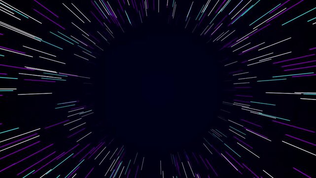 Abstract hyperspace tunnel light speed motion background