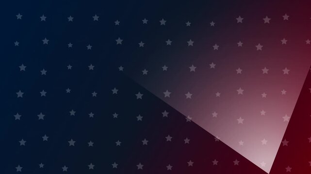 Cinematic motion background with stars and stripes pattern