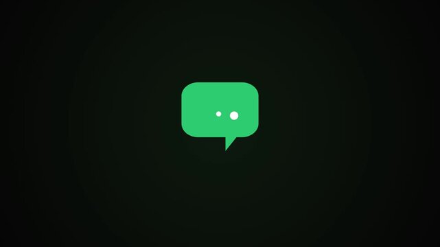 Chat Typing Animation Three Dots Speech Bubble