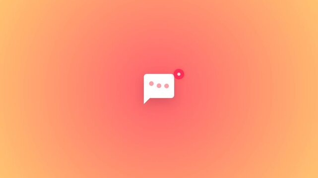Animated Speech Bubble Typing Indicator Messenger Icon