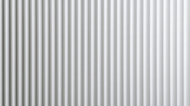 Minimalist White Ribbed Wall Texture Background