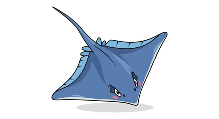 Blue Stingray Illustration. © ErianJendra