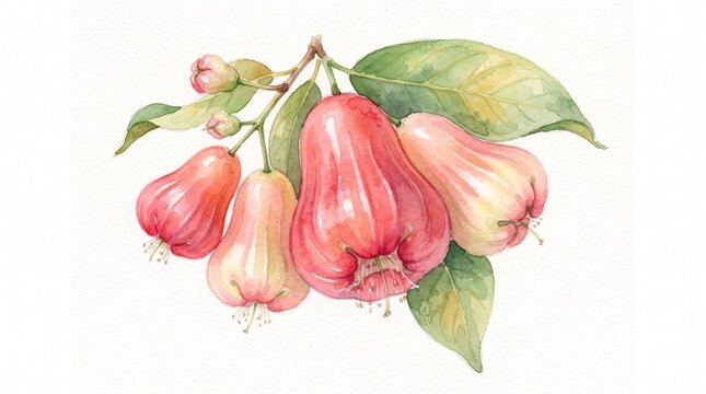 rose apple bunch on a branch
