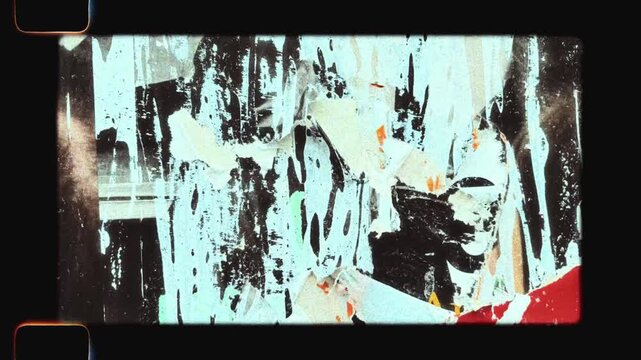 Abstract ripped poster grunge film texture