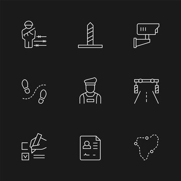 Set line icons of boundary