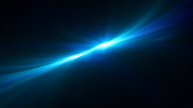 Futuristic Blue Light Beam Abstract Background