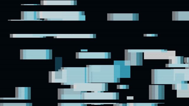 Ice blue and white frame stutter dropout animation, abstract glitch motion background with no text