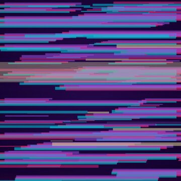 Purple and pink neon pixel sort streaks animation, abstract glitch motion background with no text, square 1:1