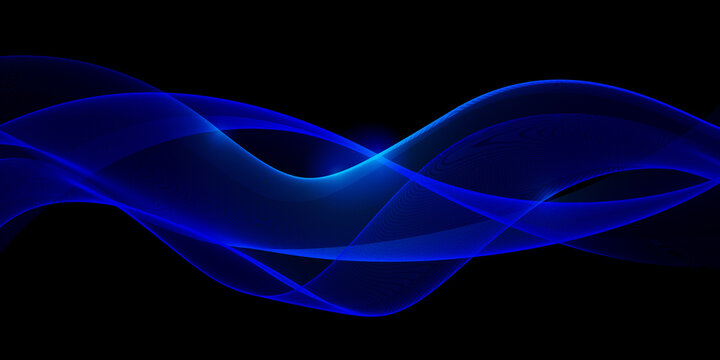 Abstract neon wave background