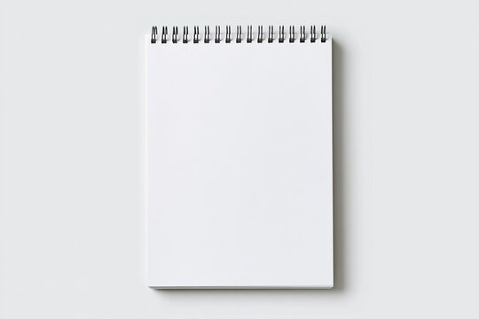 Blank Spiral Notebook with Black Rings