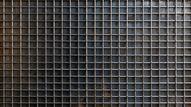 Industrial Metal Grid Mesh Texture Background