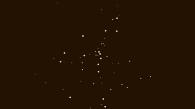 Dark Background with Floating Dots in Orbiting Pattern