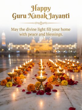 Happy guru nanak jayanti blessings peace home.